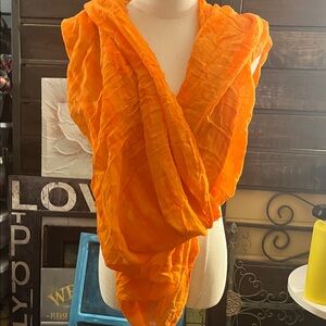 Old Navy Vibrant Orange Scarf